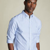 Chemise coupe standard en popeline TH Flex Blanc cassé