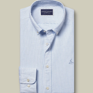 Chemise coupe standard en popeline TH Flex Blanc cassé